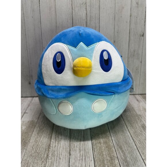 Original Squishmallow Pokémon Piplup 2023 Nintendo Game Freak Plush 10" Tall - Picture 1 of 9